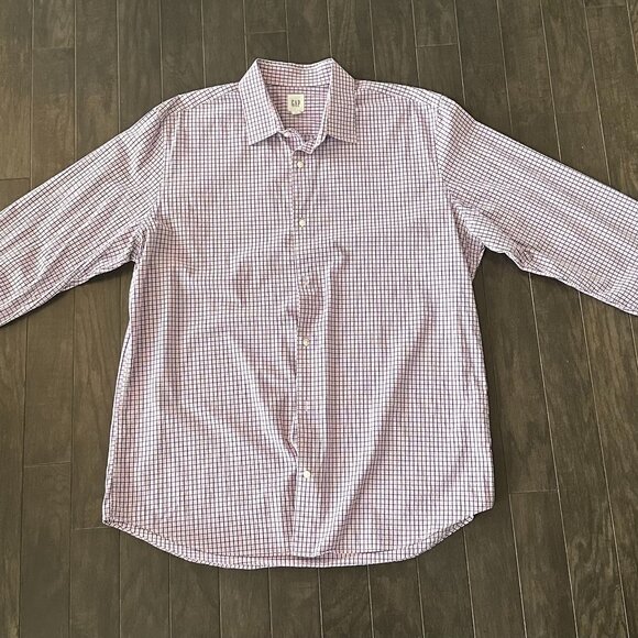 Gap Pink, Blue & White XL Check Shirt - Picture 3 of 10